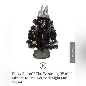 Hallmark Harry Potter The Wizarding World Miniature Tree Set With Light & Sound